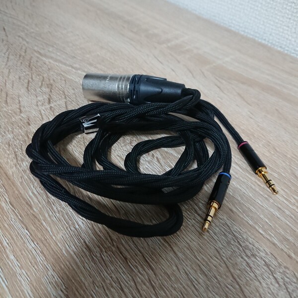 4pin XLR バランスケーブル 2×3.5mm KK CABLE HH-V HIFI