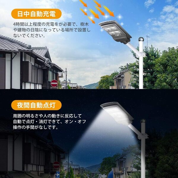 日常使い ソーラーライト 屋外用 防水センサー付 防犯照明 夜間自動点灯 広範囲