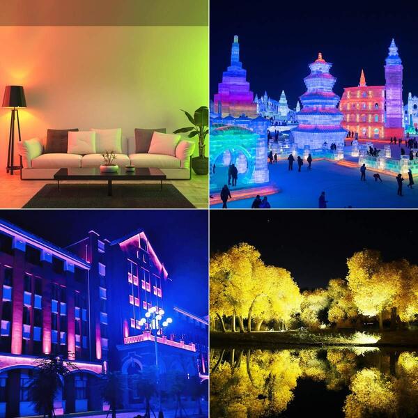LED ライト 屋外 ウォールランプ 防水 防塵 リモコン付き RGB投光器