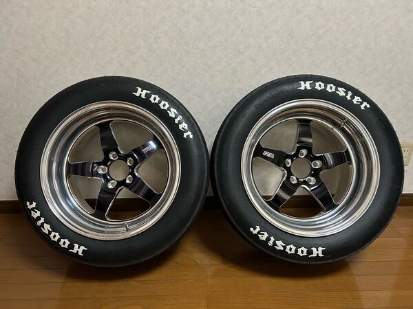【美品】WELD ウェルド RT-S S71 18インチ10J 鍛造 hoosier フージャー ブラケットラジアル 28x10.5R18ダッジ チャレンジャー ヘルキャット