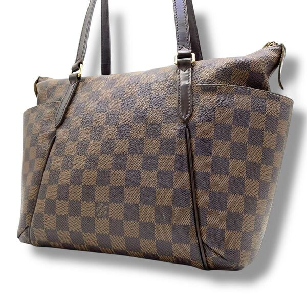 【美品】LOUIS VUITTON ルイヴィトン トータリーPM ダミエ エベヌ ハンドバッグ トートバッグ ショルダーバッグ N41282 ゴールド金具