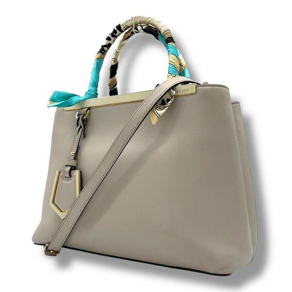 FENDI フェンディ トゥージュール ハンドバッグ トートバッグ 2way ショルダーバッグ レザー