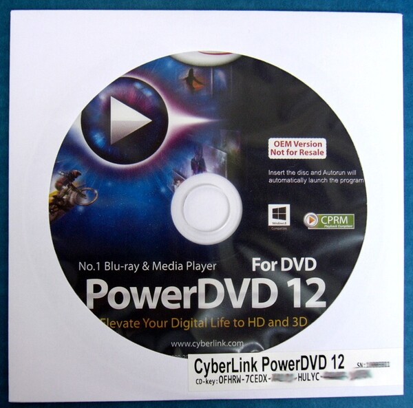 ★ CyberLink NEW PowerDVD12 OEM版 Windows11可 ★ユザー登録可