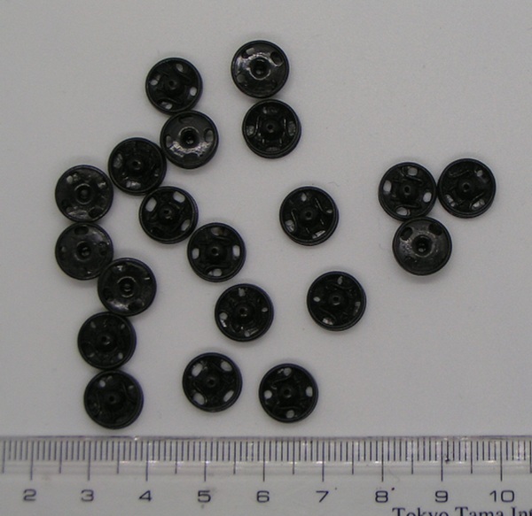 5204-2【送料込み】《スナップボタン》縫い付けタイプのスナップボタン 20個 (10mm)