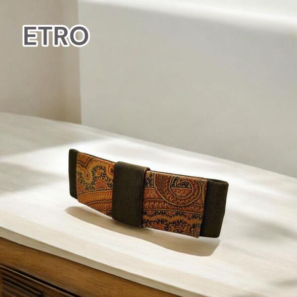 ETRO エトロ バレッタ ヘアアクセ ペイズリー