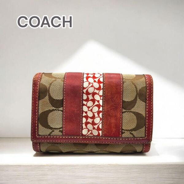 COACH コーチ 二つ折り財布 シグネチャー