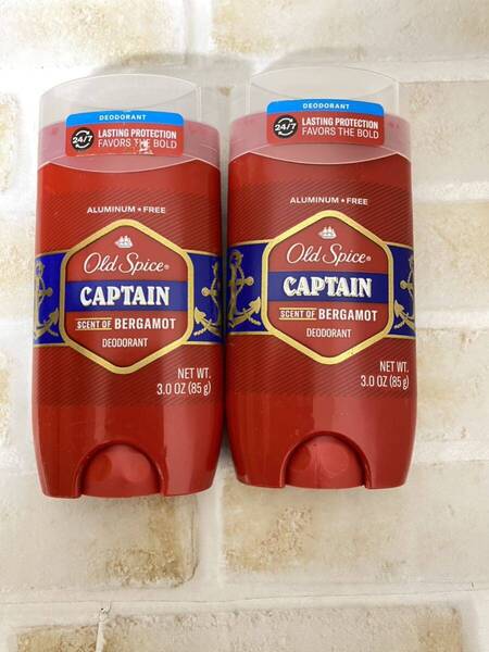 〈送料無料〉オールドスパイス【CAPTAIN】85g 2本セット デオドラント 制汗剤 oldspice キャプテン