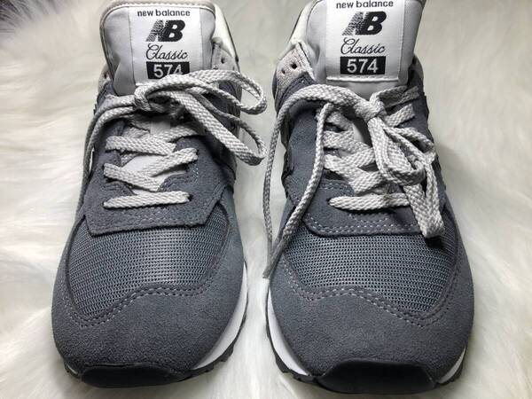 【試し履き1回のみ美品】ニューバランス ML574OS2 New Balance メンズ ローカットスニーカー 25.5cm グレー D width