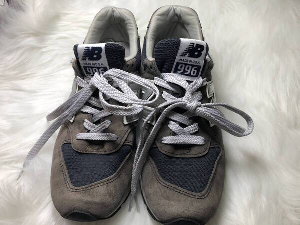 スニーカー New Balance M996NAV. 26.5センチ ニューバランス ローカットスニーカー ネイビー made in USA