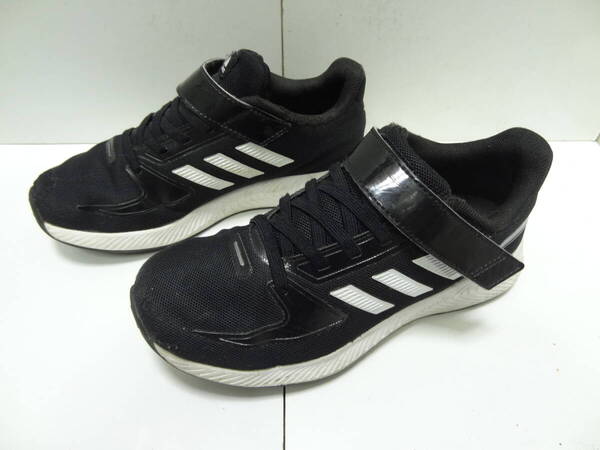全国送料無料 アディダス adidas 子供靴 キッズ 男&女の子 黒色 ランニングスニーカーシューズ 21cm