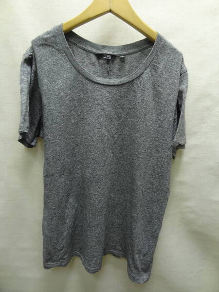 全国送料無料 ユニクロ UNIQLO X アンダーカバー UNDERCOVER メンズ&レディース 綿100%素材 半袖 杢チャコールグレー色 Tシャツ Sサイズ