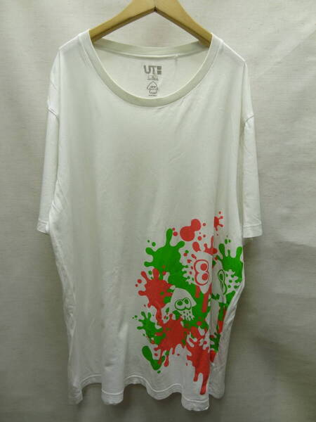 全国送料無料 ユニクロ UNIQLO UT X スプラトゥーン 任天堂 メンズ プリント 半袖 Tシャツ XLサイズ