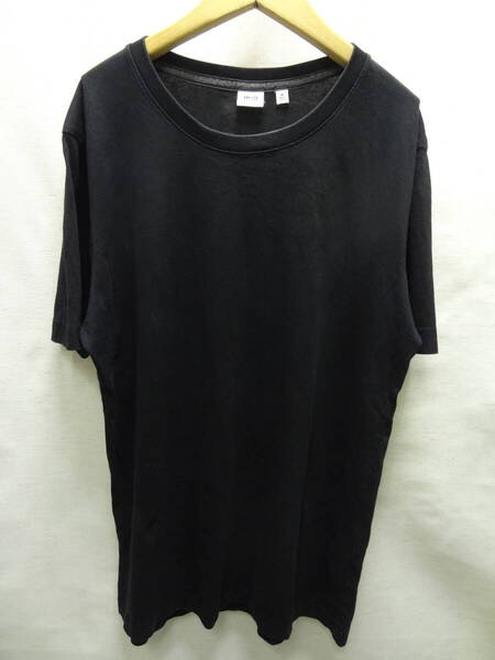 全国送料無料 ユニクロ UNIQLO メンズ 綿100%素材 半袖 黒色 無地 Tシャツ Mサイズ