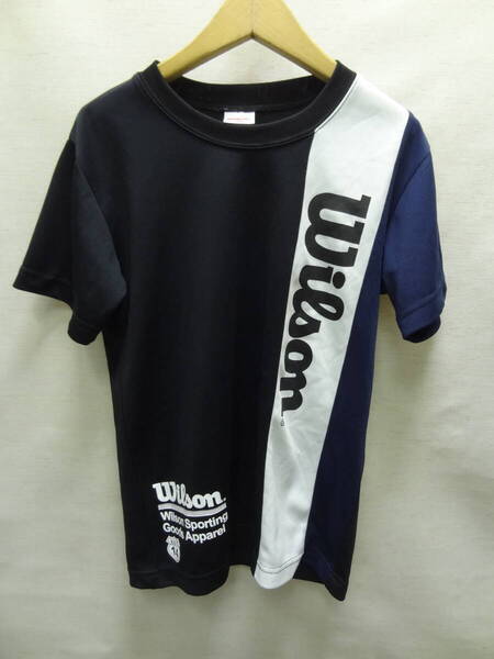 全国送料無料 ほぼ新品 ウィルソン WILSON 子供服キッズ男の子 テニス等スポーツ ポリエステル100% 半袖ゲームTシャツ 150