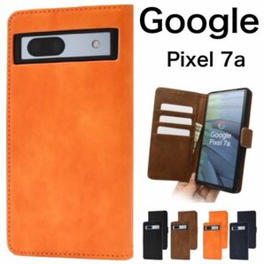Google Pixel 7a 手に馴染むビンテージ風手帳型レザー ケース/グーグルピクセル スマホケース