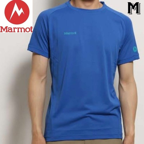 MARMOT マーモット メンズ アウトドアウェア 半袖 Tシャツ トップス・カットソー Mサイズ ブルー・青