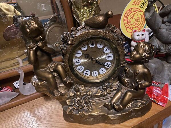 CITIZEN 置時計 ヴィンテージ エンジェル インテリア レトロ
