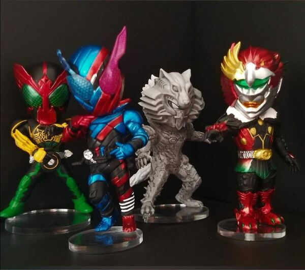 仮面ライダービルド DEFORME-X-レジェンド 一番くじ 仮面ライダーゼロワン NO.02 feat.レジェンド仮面ライダー」 F賞 4種用台座