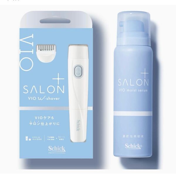 【送料無料】新品未使用品 シック Schick サロンプラス V.I.O ダブルシェーバー と V.I.O 濃密泡セラム VIOシェーバー