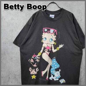 古着 ベティブープ ビキニ ビッグプリント Tシャツ 映画 ブラック XL