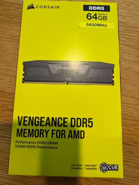 CORSAIR DDR5 5600MHz 64GB (32GB x 2) VENGEANCE メモリー CMK64GX5M2B5600Z40 MM8194