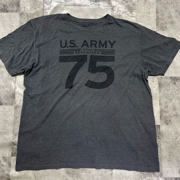 US Army Tシャツ グレー XL 古着 半袖