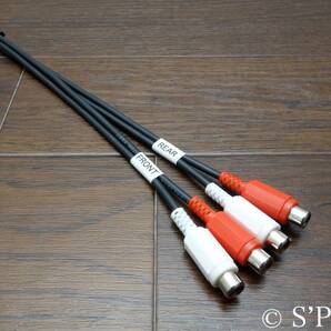 カロッツェリア GM-D2400・GM-D1400Ⅱ・GM-D1400用 BELDEN1503A 25cm版 高音質 RCA入力コード