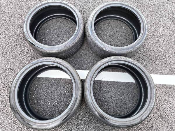 【美品!!送料無料!!】P-ZERO 245/35/19(93Y)XL L約8.5分山 SPORT PZ4 ピレリ PIRELLI タイヤ 4本セット ランボルギーニ認証