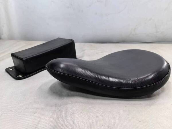 S-RIDE3 本皮 ソロシート ピリオンパッド ハーレー チョッパー ビンテージ 汎用 タンク製作工房