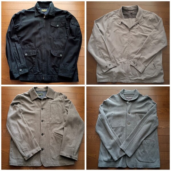 ★格安!4着セット・EDDIE BAUER・エディーバウアー・春秋ブルゾン・ジャケット・大きいサイズ・L3着・XL1着