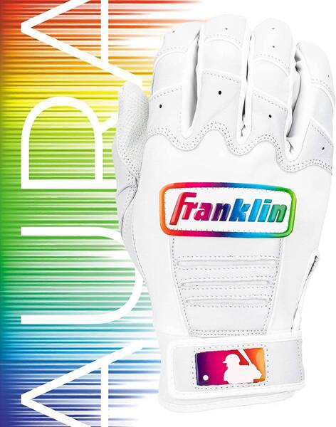 送料無料★2025年★USA限定レインボーロゴ★Franklinフランクリン☆MLB CFX Pro AURAバッティンググローブ ☆S☆新品