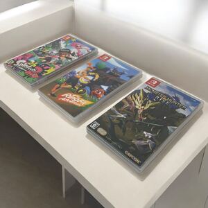 ●Y0527B Nintendo Switch ソフト スイッチソフト スプラトゥーン2 リングフィットアドベンチャー モンスターハンターライズ 3個セット