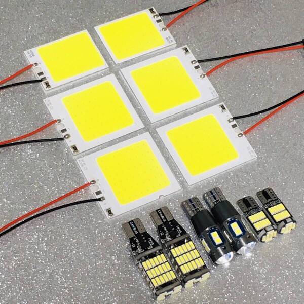 ランドクルーザー 100系 超爆光 T10 LED COB全面発光 ルームランプ バックランプ ポジション球 ナンバー灯 12個セット ホワイト カー用品