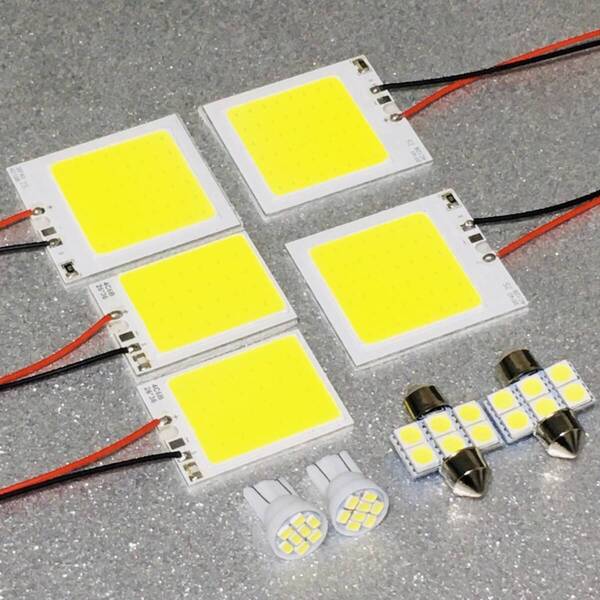 デリカ D 5 CV系 後期 超爆光 T10 LED COBパネル 全面発光 ルームランプセット 室内灯 パーツ アクセサリ ホワイト カー用品