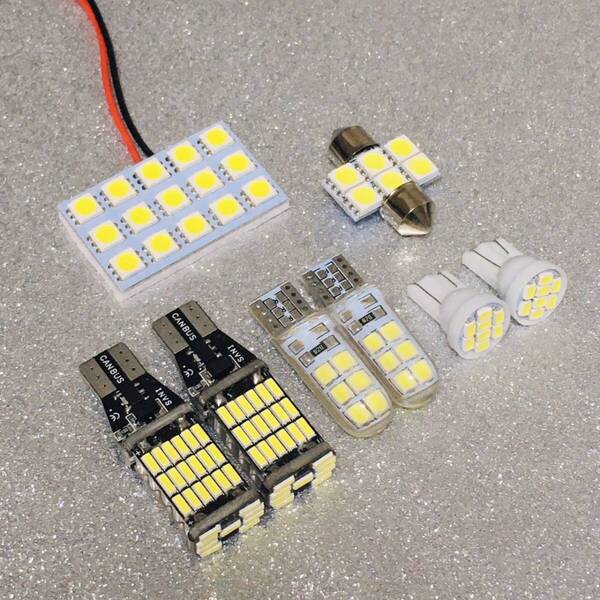 NV100 クリッパー DR17V 爆光 ルームランプ ポジション球 ナンバー灯 バックランプ T10 LED 8個セット ホワイト パーツ カー用品