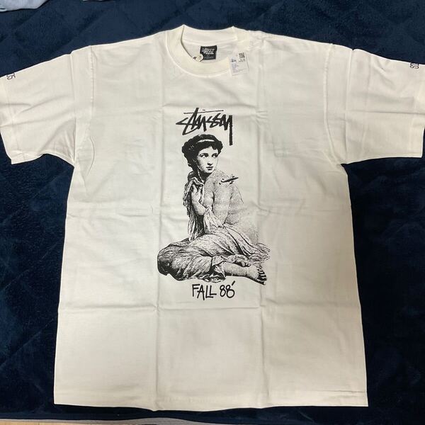 激レア デッドストック 新品 未着用 STUSSY 25周年記念Tシャツ 2005 LADY ROME ステューシー 白 サイズL レディローマ