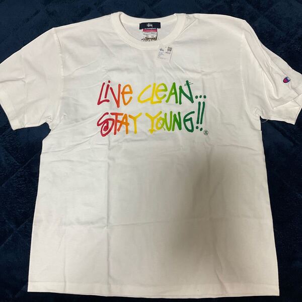激レア デットストック 新品未着用 チャンピオンベース 2004 大宮チヤプトTシャツ ステューシー 白 サイズM OMIYA tee
