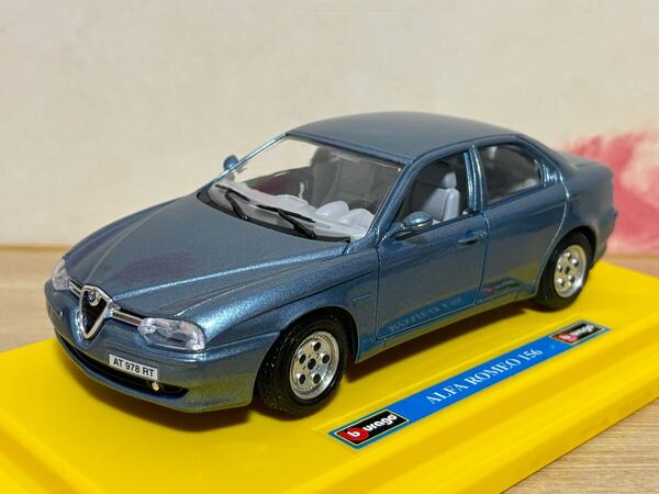 送料無料 1/24 アルファロメオ 156 ミニカー ブラーゴ Bburago ALFA ROMEO 当時物 旧車