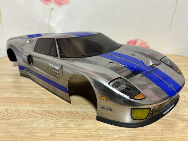 送料無料 1/10 HPI RACING フォード GT メタリックシルバー ラジコンボディ FORD 当時物 旧車 スーパーカー