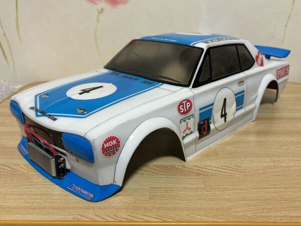送料無料 1/10 ABCHOBBY 日産 スカイライン HT2000GT-R KPGC10 レーシング ラジコンボディ NISSAN SLYLINE RACING ハコスカ 旧車 当時物