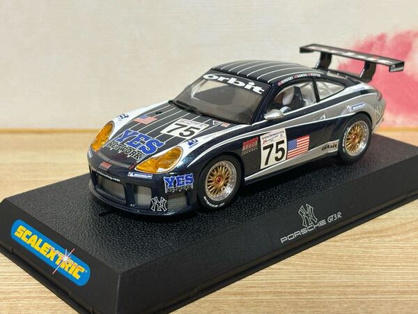 送料無料 1/32 ポルシェ GT3R orbit レースカー スロットカー SCALEXTRIC PORSCHE RACE CAR 当時物 旧車 SLOT CAR