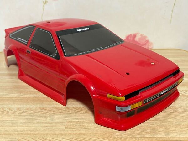 送料無料 1/10 hpi racing トヨタ スプリンタートレノ AE86 赤 ラジコンボディ TOYOTA SPRINTER TRUENO RED 当時物 旧車 ドリフト DRIFT