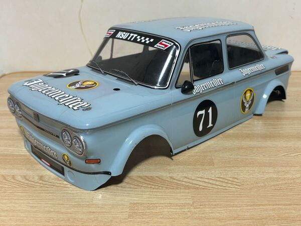 送料無料 Mシャーシ用 タミヤ NSU TT イェーガーマイスター レースカー ラジコンボディ TAMIYA JAGERMAISTER RACE CAR RC BODY