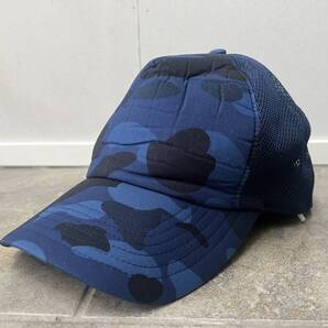 A BATHING APE ア ベイシング エイプ メッシュキャップ カラーカモ迷彩 BAPE ベイプ