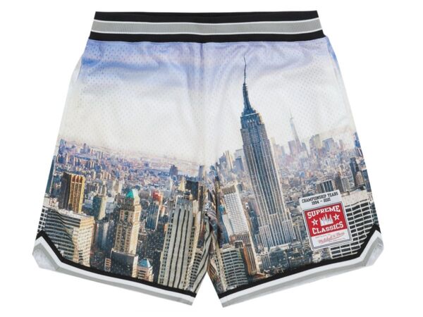 新品デッドストック 21SS Supreme Mitchell & Ness Basketball Short Skyline ミッチェル&ネス バスケットボールショーツ スカイライン