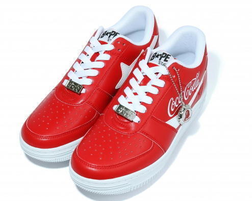 新品デッドストック A Bathing Ape Bape Sta Low Coca-Cola Red ベイプスタ コーラ スニーカー
