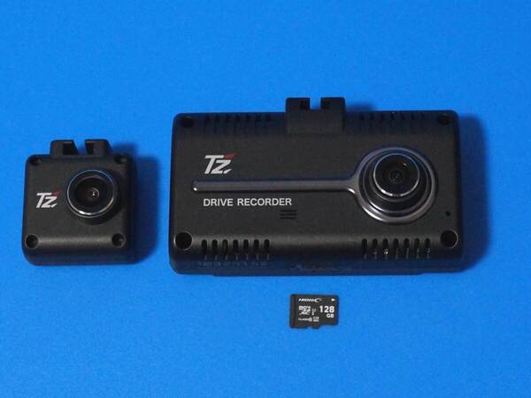 ☆電池新品☆整備品☆新品SDカード128GB☆セルスターTZ-D205W☆最新Ver.更新済☆本体交換☆美品☆ドライブレコーダー☆☆E7