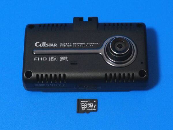 ☆セルスターCSD-790FHG☆電池新品☆新品SDカード128GB付☆最新Ver.更新済☆本体交換☆整備品☆美品☆ドライブレコーダー☆☆C3