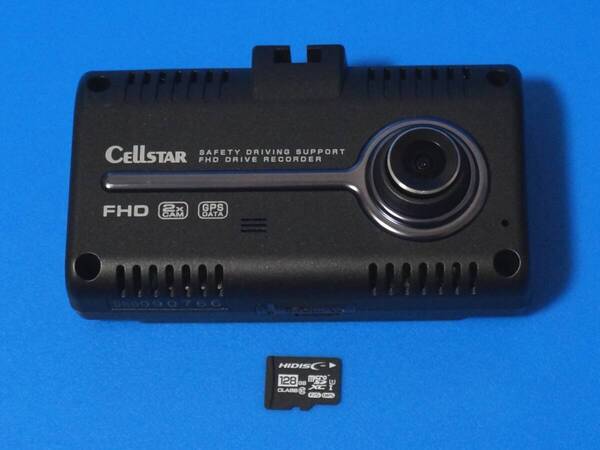 ☆セルスターCSD-790FHG☆電池新品☆新品SDカード128GB付☆最新Ver.更新済☆本体交換☆整備品☆美品☆ドライブレコーダー☆☆C6