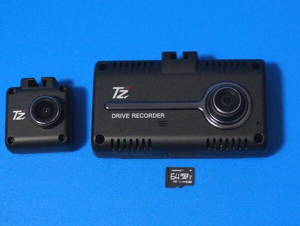 ☆電池新品☆整備品☆新品SDカード64GB☆セルスターTZ-D205W☆最新Ver.更新済☆本体交換☆美品☆ドライブレコーダー☆☆Y2